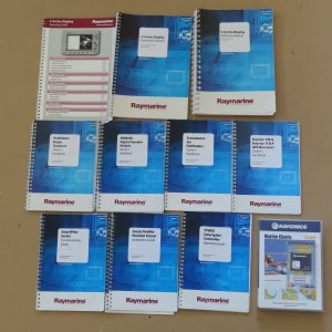 Media 'Manuals for operation and installation for all components' in album 'Raymarine Electronic System for Sale.  Radar, C80 Chart Plotter, Auto Pilot, Fish Finder, Transducer'