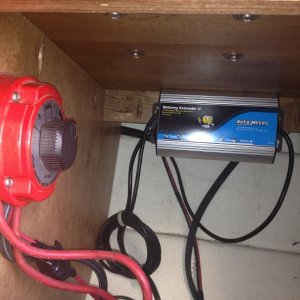 \"This N That\" - Master Switch under Captain\'s Chair and battery minder
