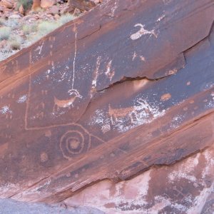 Petroglyphs Cha Canyon hike