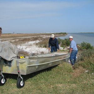Over the berm past the Mangroves