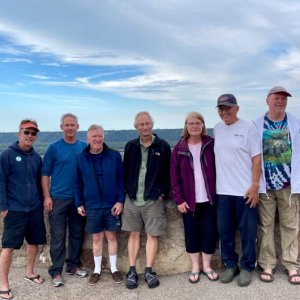 The group at Garvin Heights Scenic Overlook