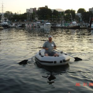 Tom 'SUSAN E'
Trying out the Alaskan 
Series dinghy