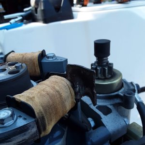 port motor siezed completely in the san juans summer of 2020. turned out it was one of the magnets inside the flywheel had come off and become wedged in against the charging coils.