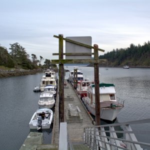 Saturday March 16 after sundown. 16 foot fiberform in front came all the way from Port Townsend for the night.