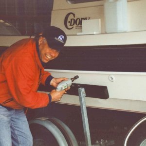Wallace installation. Hate to drill those holes in the hull !