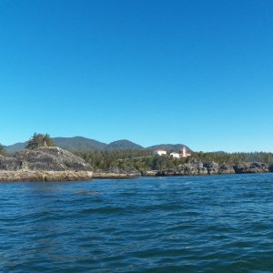 The Coast Guard station.