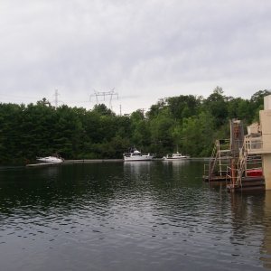 Media 'At dock, Waiting for Marine Railway, L44' in album 'Approaching First Trent Severy Hydraulic Lock'