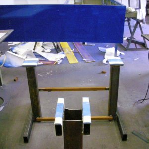 Racks for holding boat during bottom work