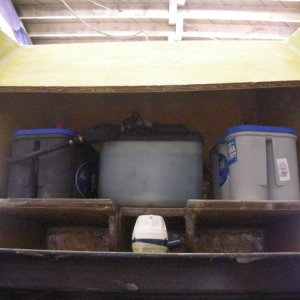 transom box from behind, this is the side that will get glassed to the transom, access will be from a hatch in the front