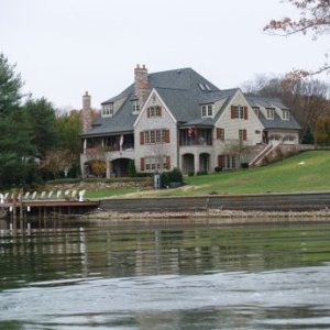 One of many large homes near Knoxville on the Tenn. River System