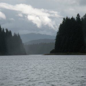 High tide at Oliver Inlet
