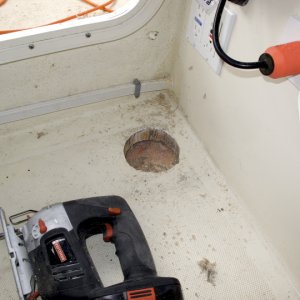 Location of Aft Inspection hole in cabin