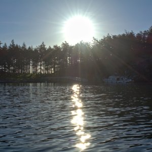 James Island sunrise - some space at the dock