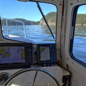 Approaching Watmough Bay on Lopez