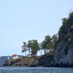 Turn Point on Stuart Island looking north