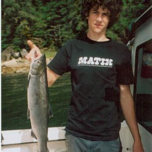 (C-Biscuit) Chris with salmon