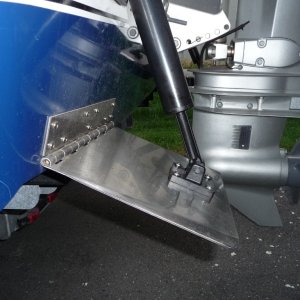 Port Trim Tab repaired and no longer leaks.  Total cost of U-seal $5.35, having a trim tab that no longer leaks, priceless!