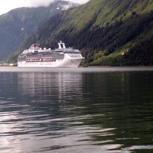 Coral Princess departing Juneau