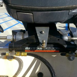 Baystar Hydraulic Steering Installation