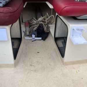Fold up cup holders.