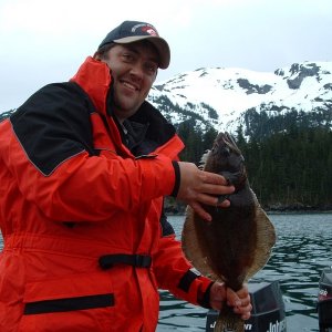 Media '(AK Angler) Catch of the day- Arrowtooth Flounder' in album '(AK Angler) Arrived at Whittier'