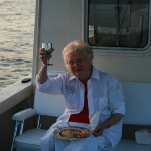 Momma Byrd Aboard ALOYSIUS 4th of Jul 2008
