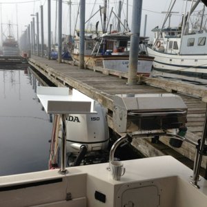 Barbecue and fish cleaning table