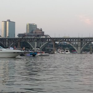 On the Tennessee River near Neyland Stadium at the University of Tennessee
