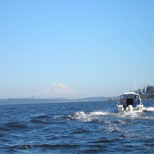 Mt Rainier greets Checkpoint II