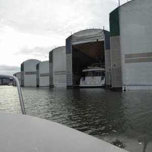 Media 'So that's what's in those big boat barns - big boats!' in album 'Friday morning launch'