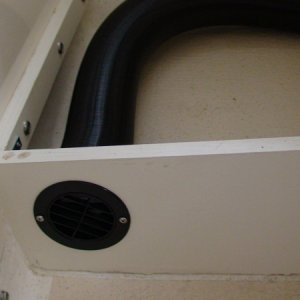 Register located in underfoot helm storage area