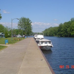 Media 'Seawall at Sylvan Beach, NY on Erie Canal' in album 'Annalee in our driveway on the way to Rome, NY marina'