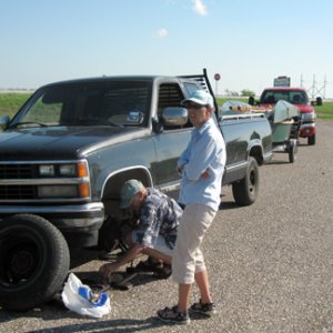 Media 'fixing the truck' in album 'Crested Saguaro'