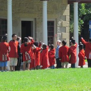 kids getting guard training in Fredericton