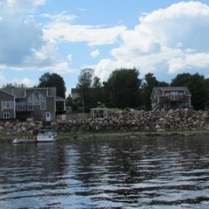 Newer home on Kingston Creek off of  Belleilse Bay just off the Saint John river