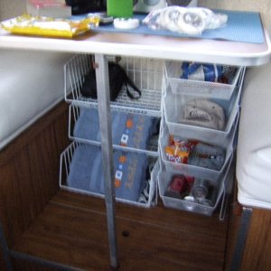 storage under table