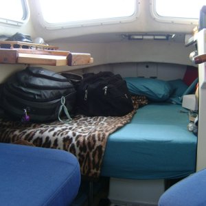 Packed up for trip across bay