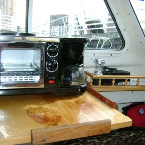 My inport galley setup.