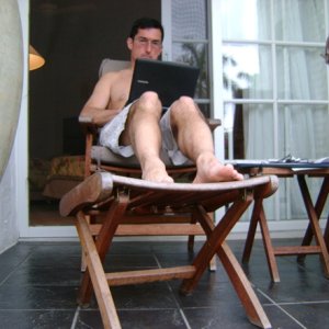 Media 'Checking C-Brats in Grenada.  My bed in the hotel isn\'t as comfortable as Litl Tug ;-)' in album 'Packed up for trip across bay'