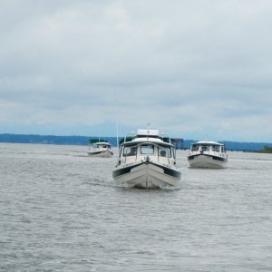 C-Brats entering the Pagan River