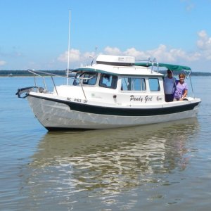 PANDY GIRL near the ghost fleet on the James