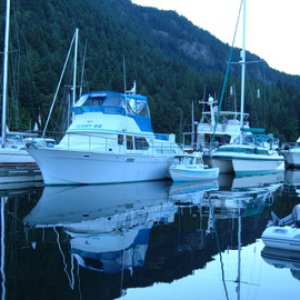 Quiet time at Genoa Bay