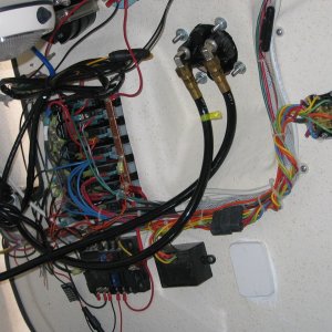 Wiring on back side of dash