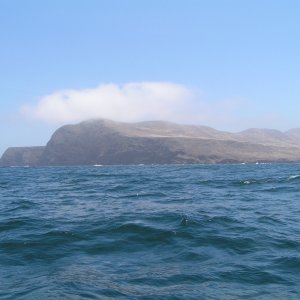 Santa Rosa Island, our first glimpse.