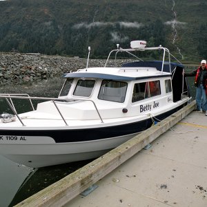 Media 'New boat, happy couple.  First launch of Betty Joe from Douglas Harbor' in album 'New boat, happy couple.  First launch of Betty Joe from Douglas Harbor'