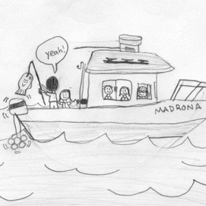 Madrona hand drawn by Hannah