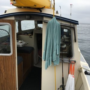 at anchor - hanging out for a few days - backside of santa cruz island