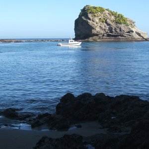 santa cruz island - remote backside - at anchor