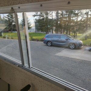 New slider glass installed