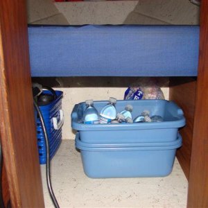 Storage under V Berth
